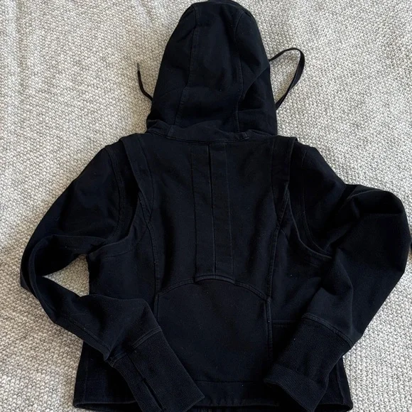 Lululemon Black Hooded Zip-Up Vintage size 8 - Picture 8 of 8